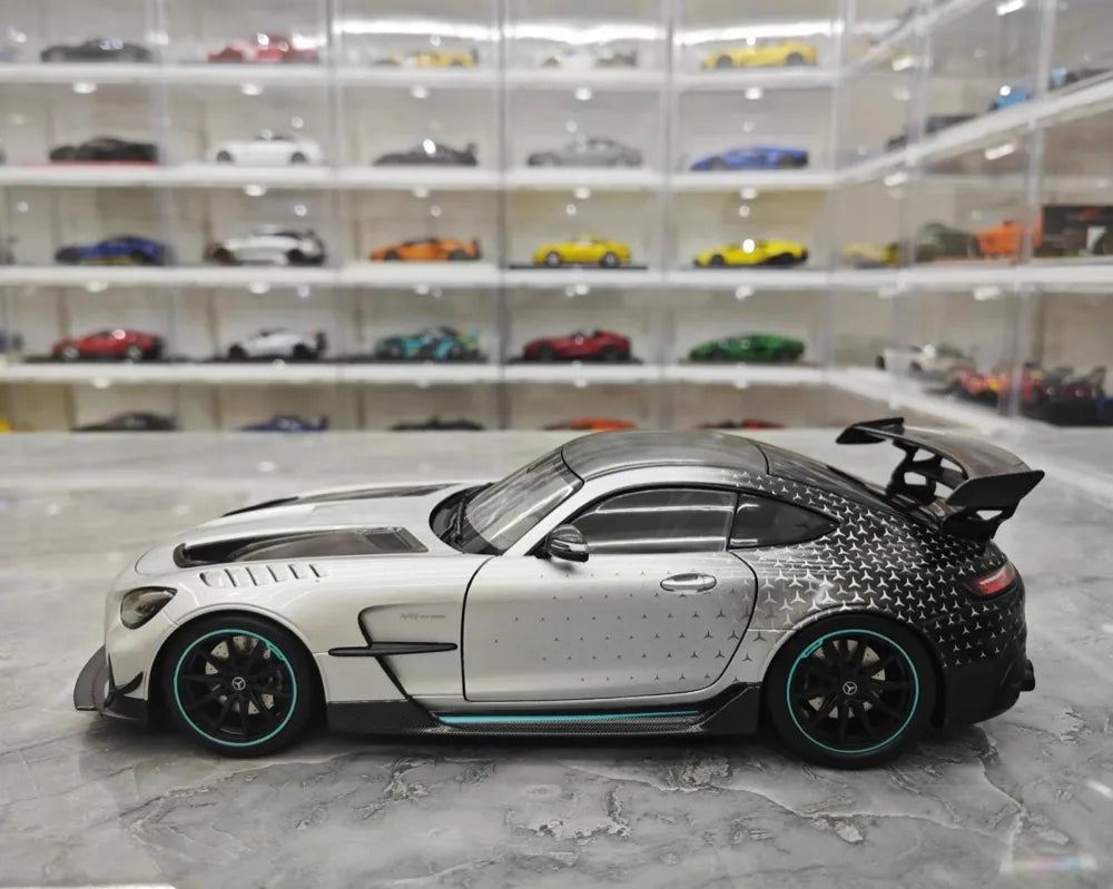 [Minichamps] 1:18 Mercedes-AMG 2020 GT noir Series argent voiture miniature Die-Cast