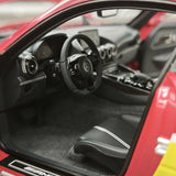 [Minichamps] 1:18 Mercedes-AMG 2021 GT nero Series rosso Pig 50th Anniversary modellino pressofuso
