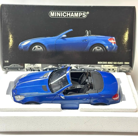 [Minichamps] 1:18 Mercedes-Benz 2004 SLK Class Blue Model Car Die-Cast