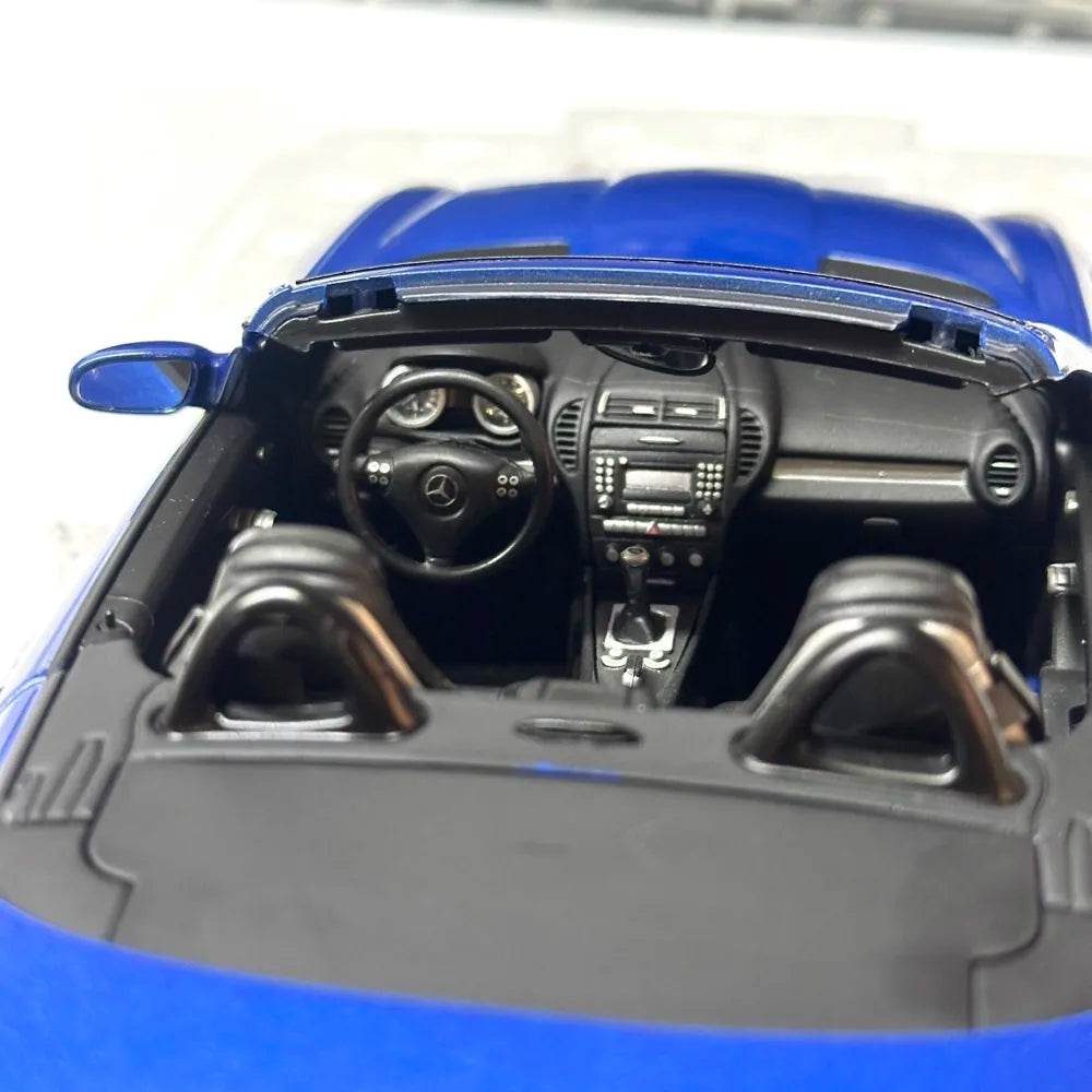 [Minichamps] 1:18 Mercedes-Benz 2004 SLK Class bleu voiture miniature Die-Cast