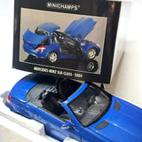 [Minichamps] 1:18 Mercedes-Benz 2004 SLK Class bleu voiture miniature Die-Cast