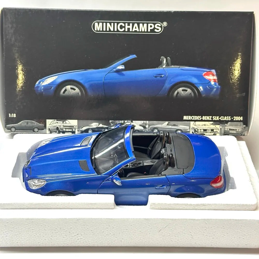 [Minichamps] 1:18 Mercedes-Benz 2004 SLK Class Blue Model Car Die-Cast