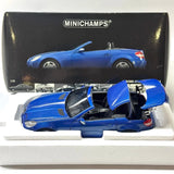 [Minichamps] 1:18 Mercedes-Benz 2004 SLK Class bleu voiture miniature Die-Cast