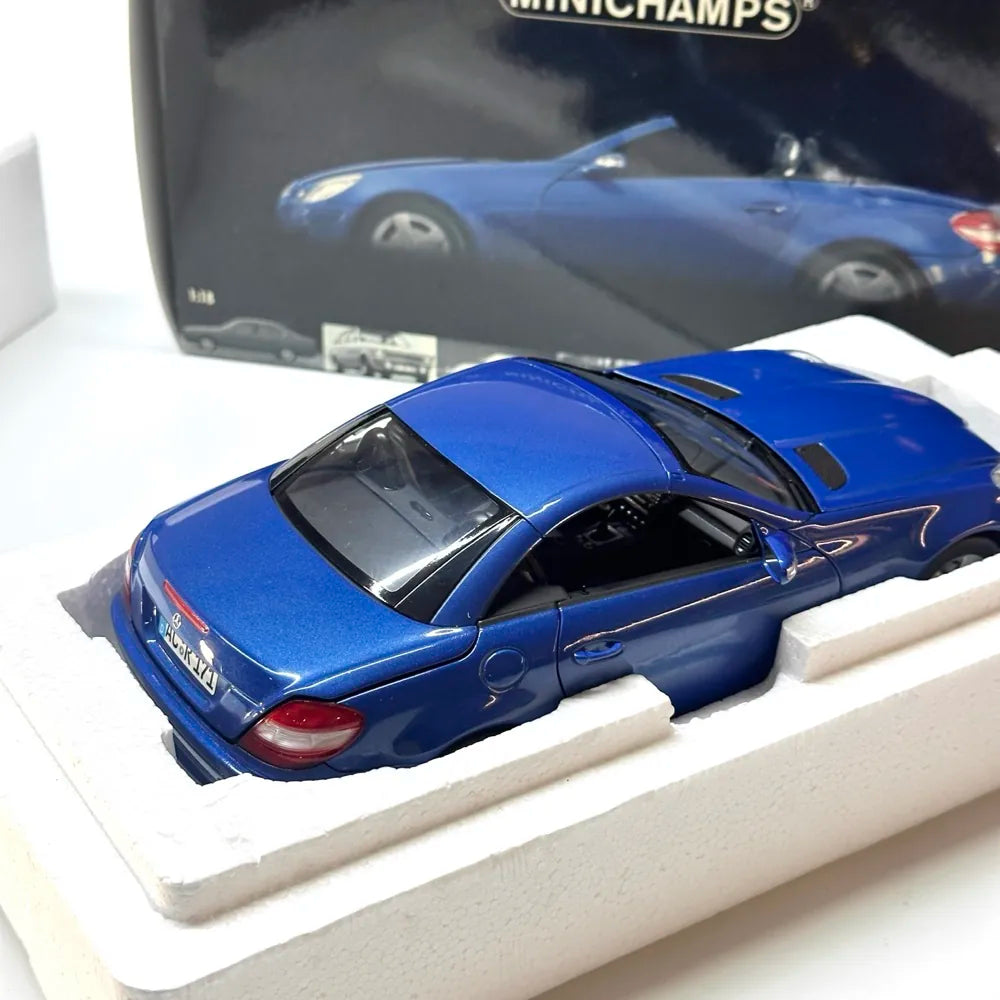[Minichamps] 1:18 Mercedes-Benz 2004 SLK Class Blue Model Car Die-Cast