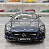 [Minichamps] 1:18 Mercedes-Benz 2010 SLS AMG Modello Mystic Blue Auto Pressofuso