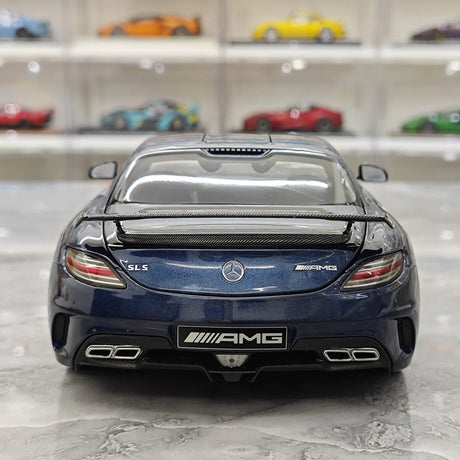 [Minichamps] 1:18 Mercedes-Benz 2010 SLS AMG Modello Mystic Blue Auto Pressofuso