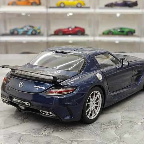 [Minichamps] 1:18 Mercedes-Benz 2010 SLS AMG Modello Mystic Blue Auto Pressofuso
