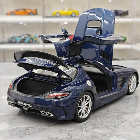 [Minichamps] 1:18 Mercedes-Benz 2010 SLS AMG Modello Mystic Blue Auto Pressofuso