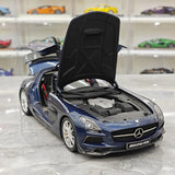[Minichamps] 1:18 Mercedes-Benz 2010 SLS AMG Modello Mystic Blue Auto Pressofuso