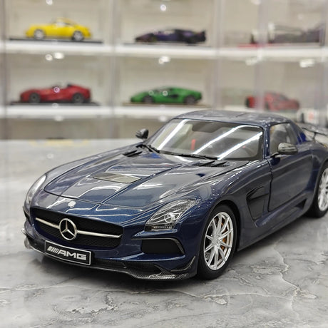[Minichamps] 1:18 Mercedes-Benz 2010 SLS AMG Modello Mystic Blue Auto Pressofuso
