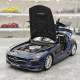 [Minichamps] 1:18 Mercedes-Benz 2010 SLS AMG Modello Mystic Blue Auto Pressofuso