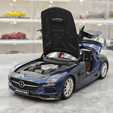 [Minichamps] 1:18 Mercedes-Benz 2010 SLS AMG Modello Mystic Blue Auto Pressofuso