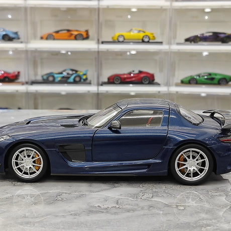 [Minichamps] 1:18 Mercedes-Benz 2010 SLS AMG Modello Mystic Blue Auto Pressofuso