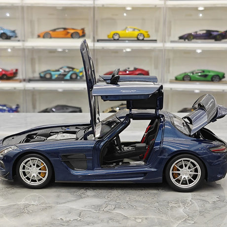 [Minichamps] 1:18 Mercedes-Benz 2010 SLS AMG Modello Mystic Blue Auto Pressofuso