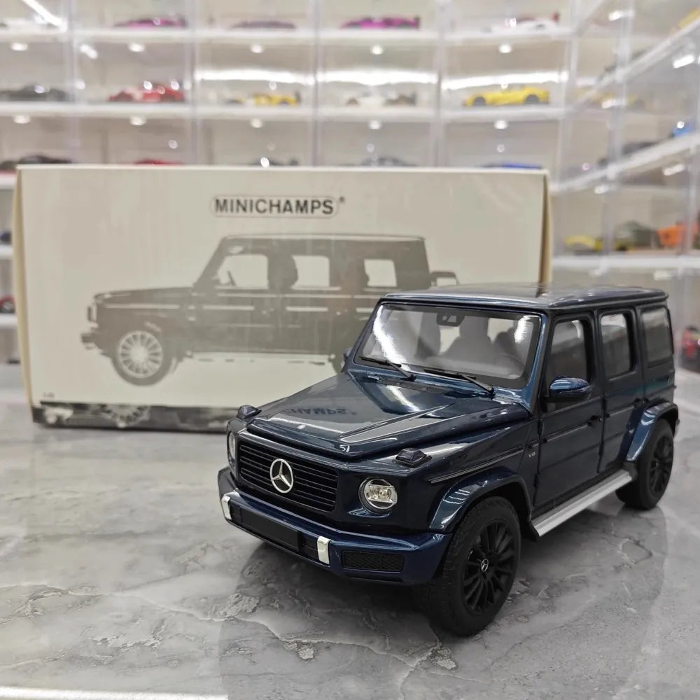 [Minichamps] 1:18 Mercedes-Benz 2020 G500 Blue Model Car Die-Cast