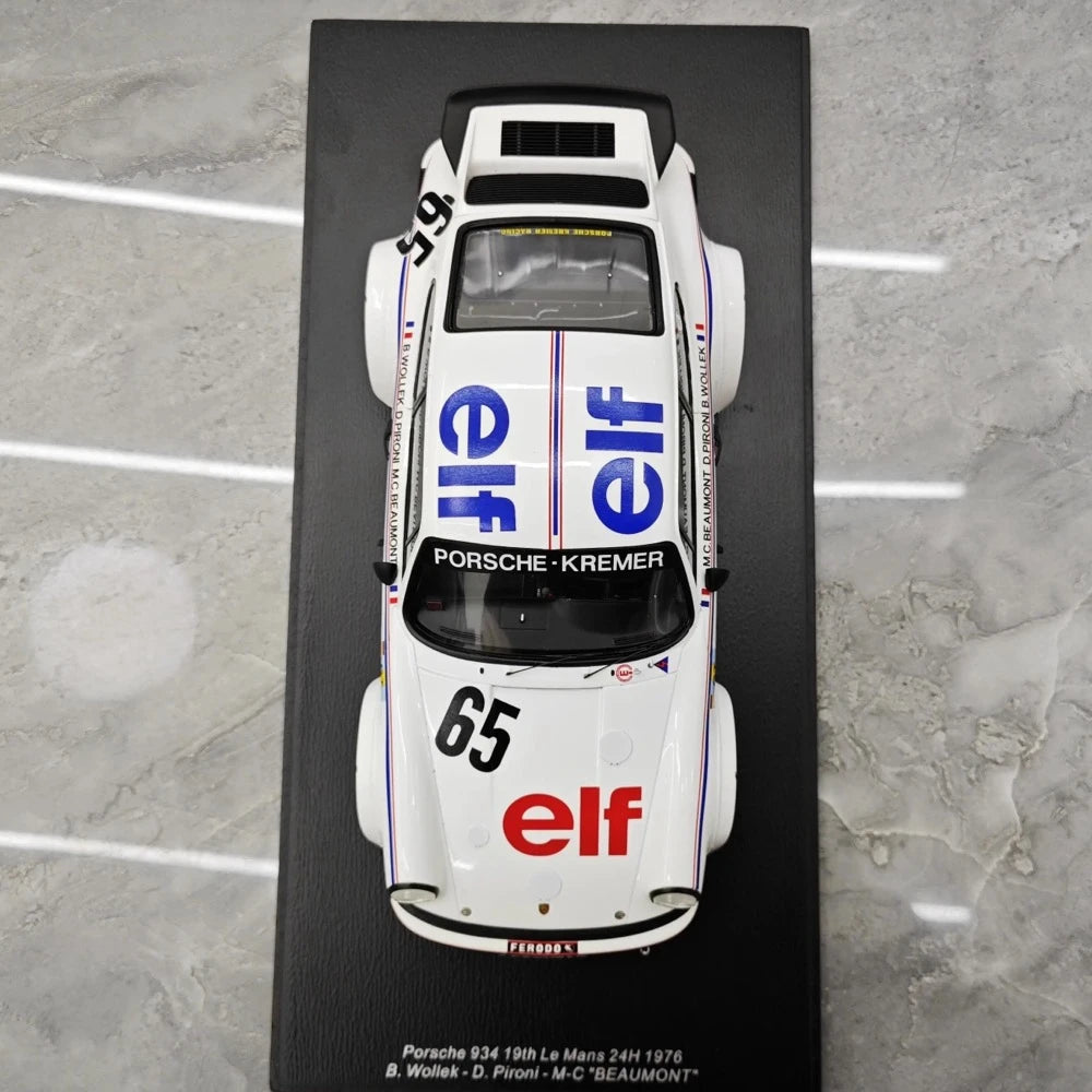 [Minichamps] 1:18 Porsche 1976 934 Le Mans #65 Model Car Resin / Closed Body