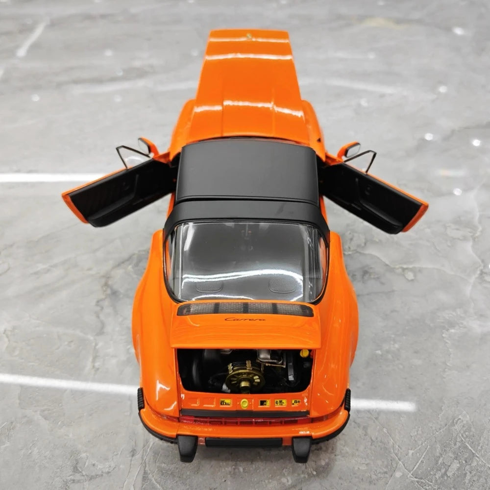 [Minichamps] 1:18 Porsche 1987 911 Carrera 3.2 Targa Orange Model Car Die-Cast