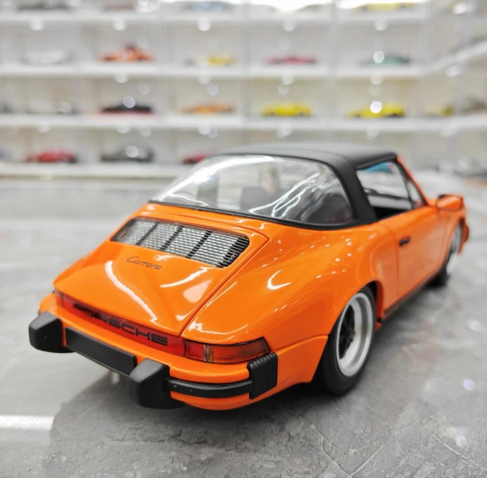 [Minichamps] 1:18 Porsche 1987 911 Carrera 3.2 Targa Orange Model Car Die-Cast