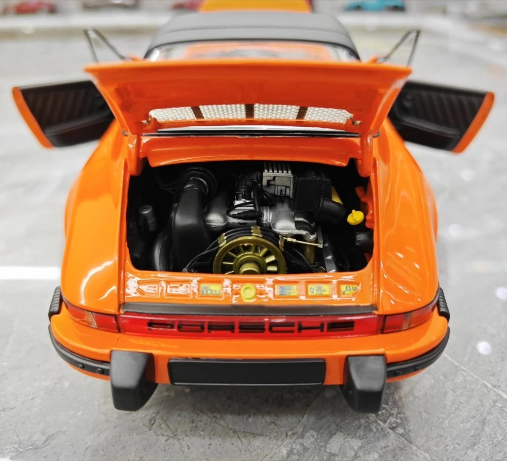 [Minichamps] 1:18 Porsche 1987 911 Carrera 3.2 Targa Orange Model Car Die-Cast