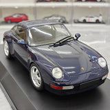 Minichamps Porsche 1993 911 993 Coupe Metallic azul 1:18 – modelo de coleção em metal fundido