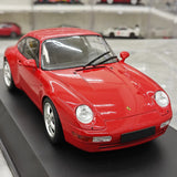 Minichamps Porsche 1993 911 993 Coupe vermelho 1:18 – modelo de coleção em metal fundido