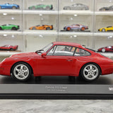 Minichamps Porsche 1993 911 993 Coupe vermelho 1:18 – modelo de coleção em metal fundido