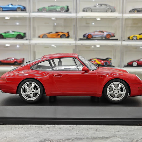 Minichamps Porsche 1993 911 993 Coupe vermelho 1:18 – modelo de coleção em metal fundido