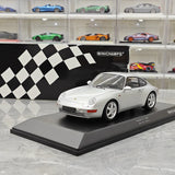 Minichamps Porsche 1993 911 993 Coupe zilver 1:18 – diecast verzamelmodel