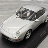 Minichamps Porsche 1993 911 993 Coupe zilver 1:18 – diecast verzamelmodel