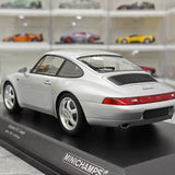 Minichamps Porsche 1993 911 993 Coupe zilver 1:18 – diecast verzamelmodel