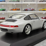 Minichamps Porsche 1993 911 993 Coupe zilver 1:18 – diecast verzamelmodel