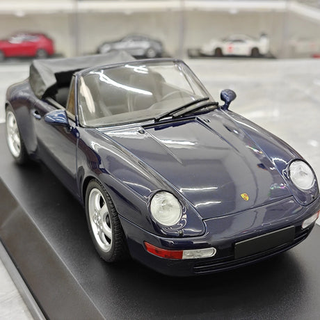 Minichamps Porsche 1994 911 993 Cabriolet Metallic azul 1:18 – modelo de coleção em metal fundido