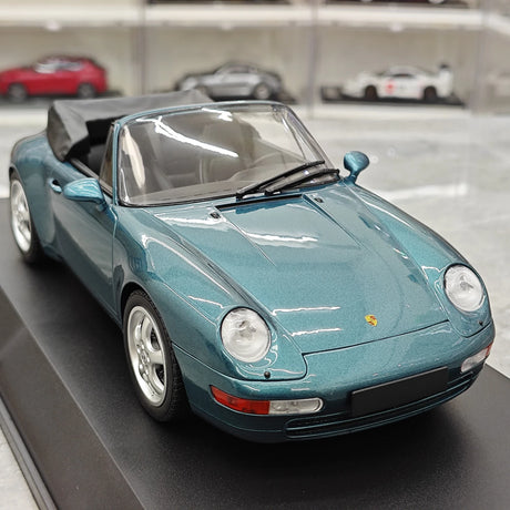 Minichamps Porsche 1994 911 993 Cabriolet Green Metallic 1:18 – Modelo de Metal Fundido Colecionável