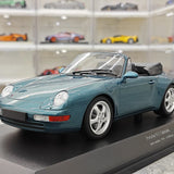 Minichamps Porsche 1994 911 993 Cabriolet Green Metallic 1:18 – Modelo de Metal Fundido Colecionável