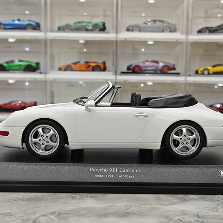 Minichamps Porsche 1994 911 993 Cabriolet White 1:18 – Modelo de Metal Fundido Colecionável