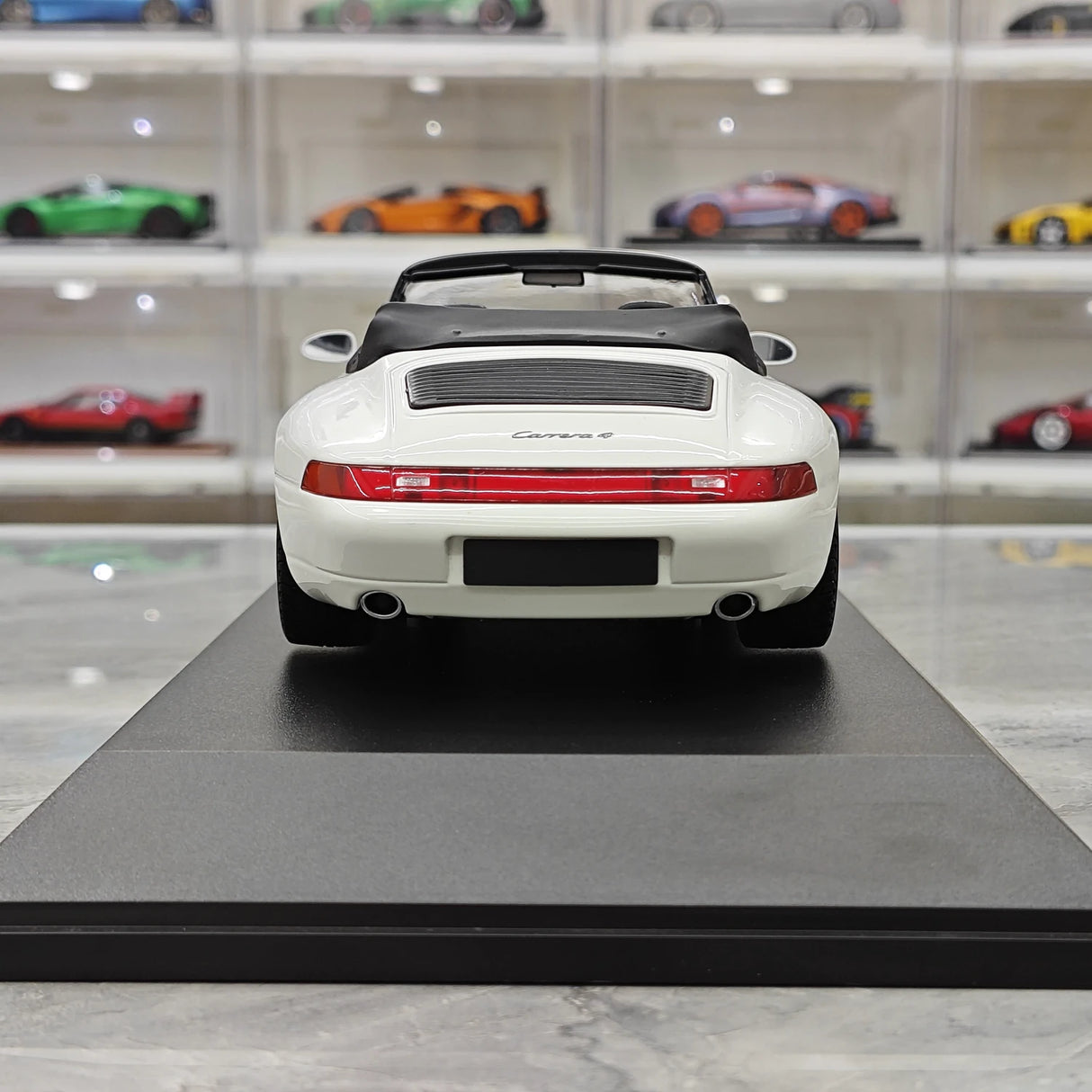 Minichamps Porsche 1994 911 993 Cabriolet wit 1:18 – diecast verzamelmodel