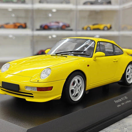 Minichamps Porsche 1994 911 RS 993 amarelo 1:18 – modelo de coleção em metal fundido