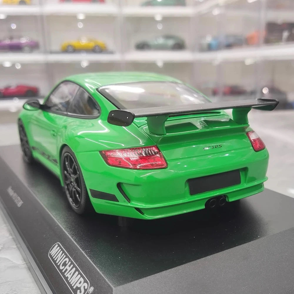 [Minichamps] 1:18 Porsche 2009 911 GT3 RS 997.2 Green Model Car Resin