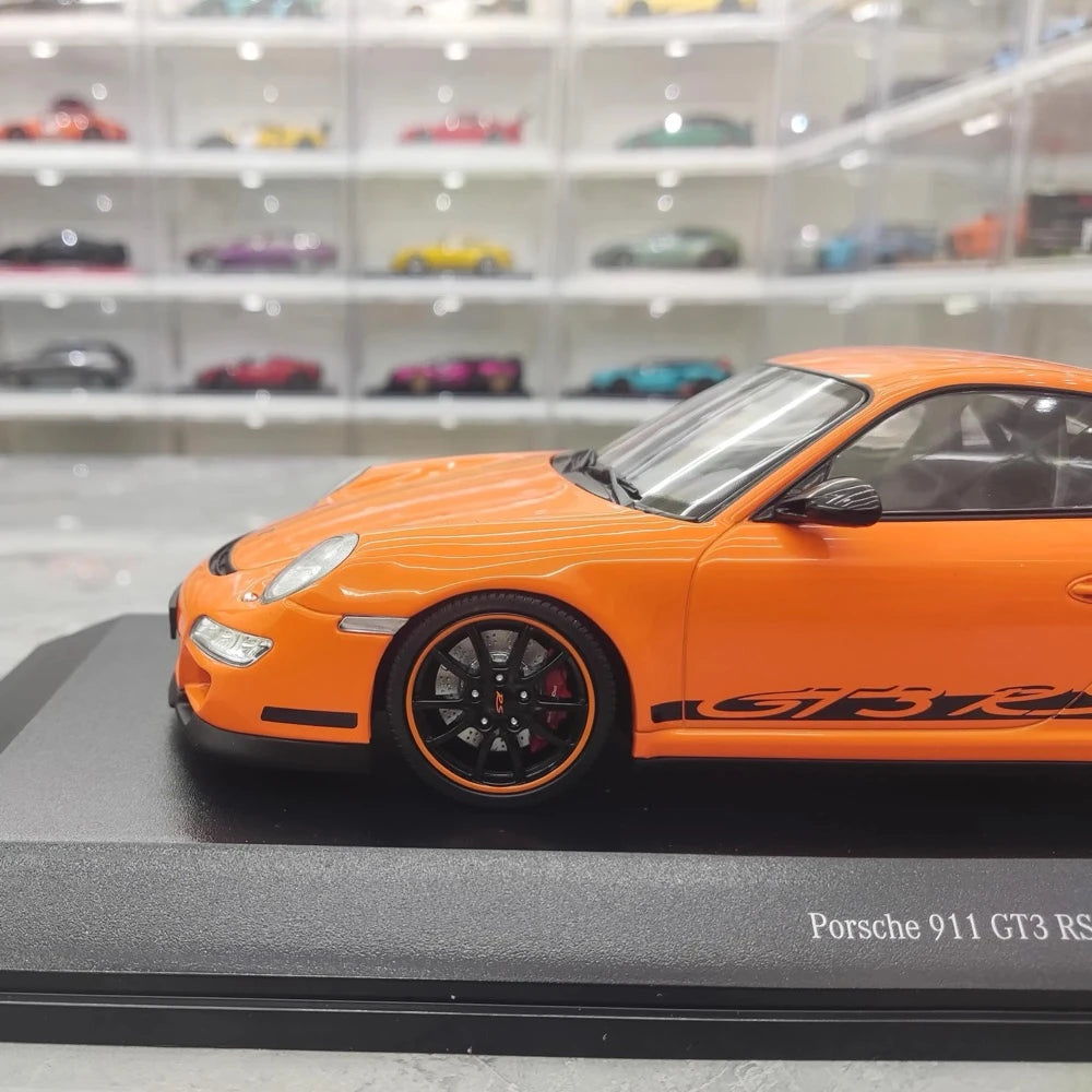[Minichamps] 1:18 Porsche 2009 911 GT3 RS 997.2 Orange Model Car Resin