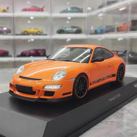 [Minichamps] 1:18 Porsche 2009 911 GT3 RS 997.2 Orange Model Car Resin