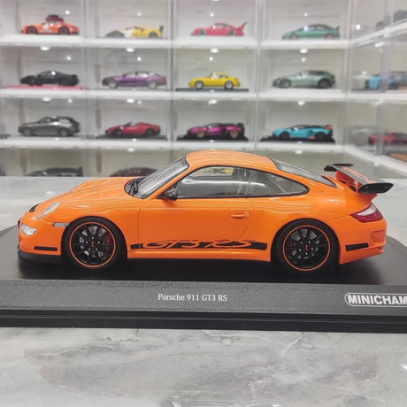 [Minichamps] 1:18 Porsche 2009 911 GT3 RS 997.2 Orange Model Car Resin