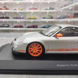 [Minichamps] 1:18 Porsche 2009 911 GT3 RS 997.2 Silver Model Car Resin