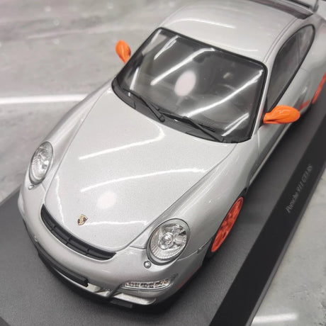 [Minichamps] 1:18 Porsche 2009 911 GT3 RS 997.2 Silver Model Car Resin