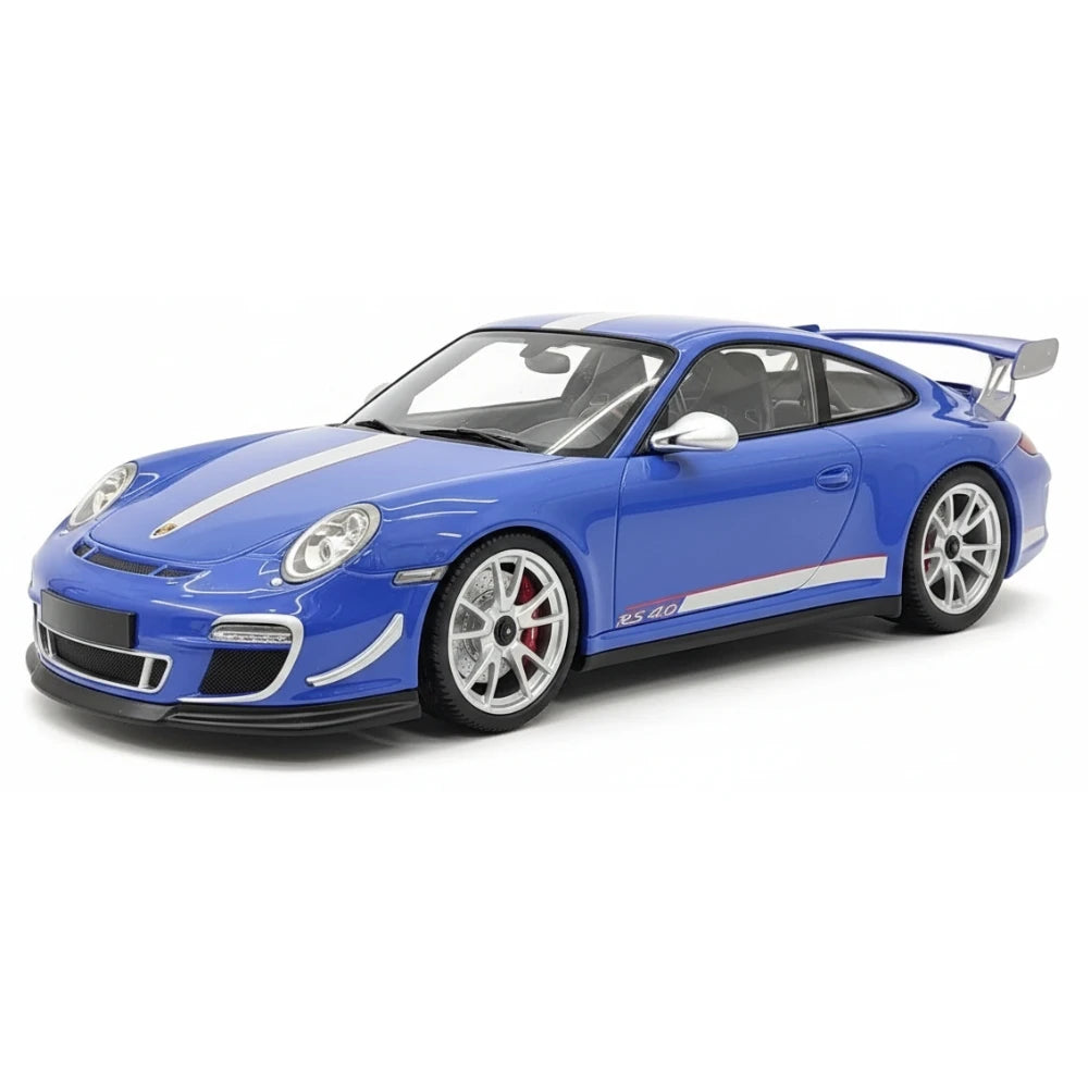[Minichamps] 1:18 Porsche 2011 911 GT3 RS 4.0 Blue Model Car Resin