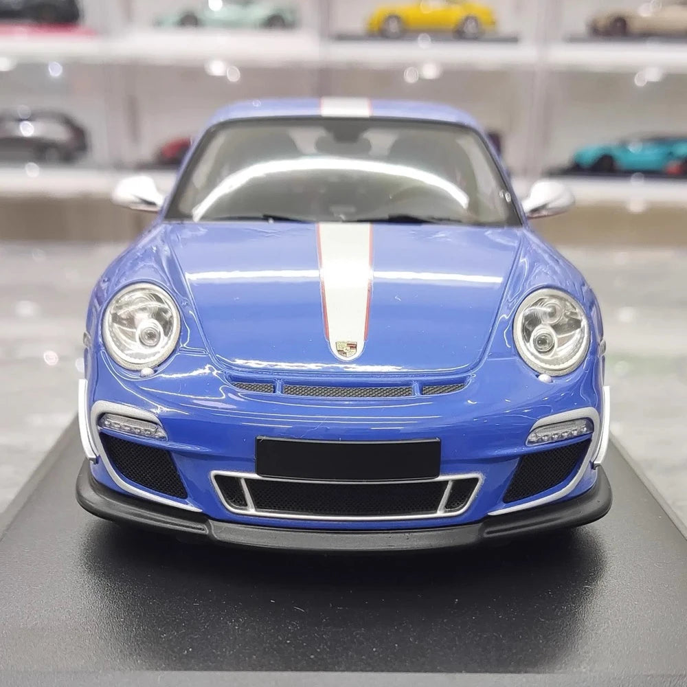 [Minichamps] 1:18 Porsche 2011 911 GT3 RS 4.0 Blue Model Car Resin