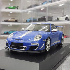 [Minichamps] 1:18 Porsche 2011 911 GT3 RS 4.0 Blue Model Car Resin