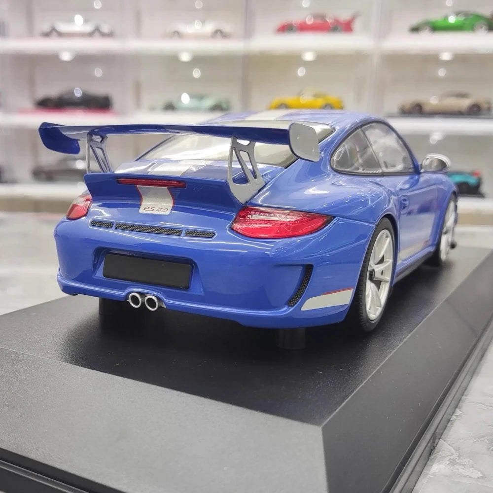 [Minichamps] 1:18 Porsche 2011 911 GT3 RS 4.0 Blue Model Car Resin