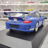 [Minichamps] 1:18 Porsche 2011 911 GT3 RS 4.0 Blue Model Car Resin