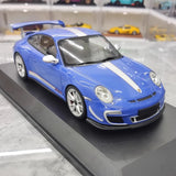 [Minichamps] 1:18 Porsche 2011 911 GT3 RS 4.0 Blue Model Car Resin