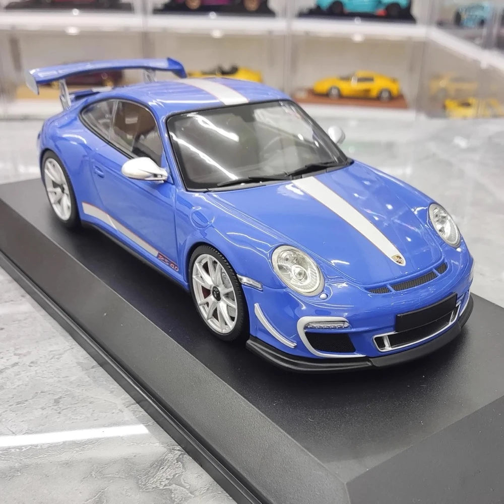 [Minichamps] 1:18 Porsche 2011 911 GT3 RS 4.0 Blue Model Car Resin